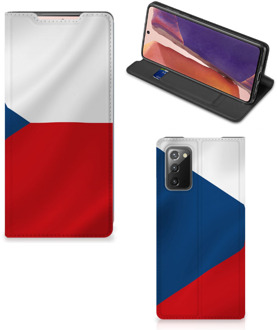 B2Ctelecom Stand Case Samsung Galaxy Note20 Smart Cover Tsjechische Vlag