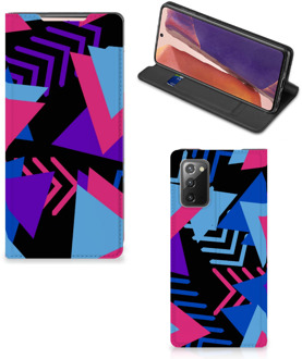 B2Ctelecom Stand Case Samsung Galaxy Note20 Telefoonhoesje Funky Triangle