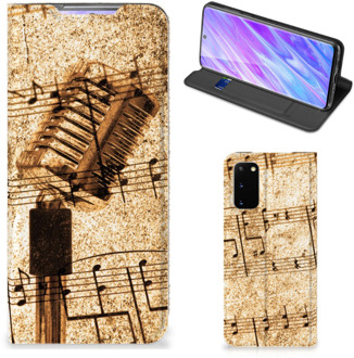 B2Ctelecom Stand Case Samsung Galaxy S20 Bladmuziek