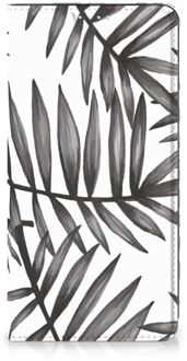 B2Ctelecom Stand Case Samsung Galaxy S20 FE Hoesje met Tekst Leaves Grey