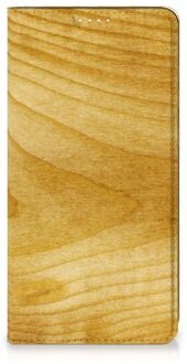 B2Ctelecom Stand Case Samsung Galaxy S20 FE Smart Cover Licht Hout