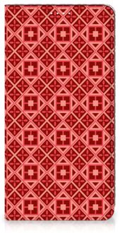 B2Ctelecom Stand Case Samsung Galaxy S20 FE Smartphone Hoesje Batik Red