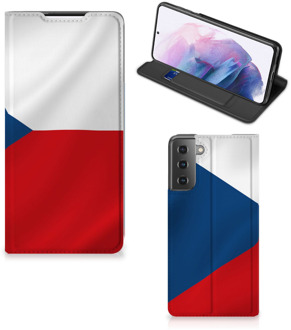 B2Ctelecom Stand Case Samsung Galaxy S21 Plus Smart Cover Tsjechische Vlag