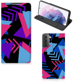 B2Ctelecom Stand Case Samsung Galaxy S21 Plus Telefoonhoesje Funky Triangle