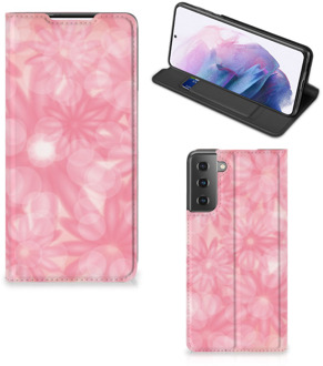 B2Ctelecom Stand Case Samsung Galaxy S21 Plus Telefoonhoesje Lente Bloemen