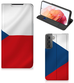 B2Ctelecom Stand Case Samsung Galaxy S21 Smart Cover Tsjechische Vlag