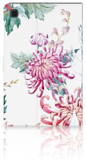 B2Ctelecom Stand Case Samsung Galaxy Tab A7 (2020) Cover met Magneetsluiting Super als Cadeau voor Vriendin Bird Flowers