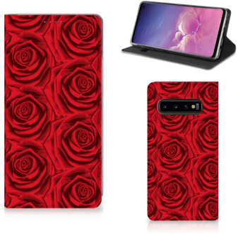 B2Ctelecom Stand Case Samsung S10 Red Roses