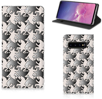 B2Ctelecom Stand Case Samsung S10 Salamander Grey