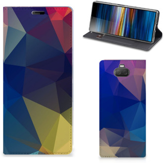 B2Ctelecom Stand Case Sony Xperia 10 Plus Polygon Dark