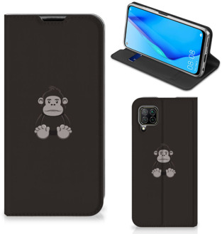 B2Ctelecom Stand Case Verjaardagscadeau Huawei P40 Lite Telefoonhoesje Gorilla