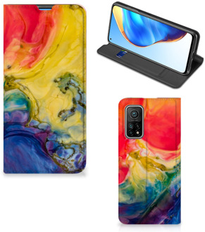 B2Ctelecom Stand Case Xiaomi Mi 10T | 10T Pro Smart Cover Watercolor Dark