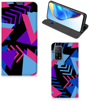 B2Ctelecom Stand Case Xiaomi Mi 10T | 10T Pro Telefoonhoesje Funky Triangle