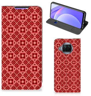 B2Ctelecom Stand Case Xiaomi Mi 10T Lite Smartphone Hoesje Batik Red