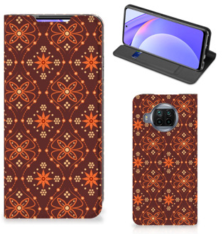 B2Ctelecom Stand Case Xiaomi Mi 10T Lite Telefoonhoesje Batik Brown