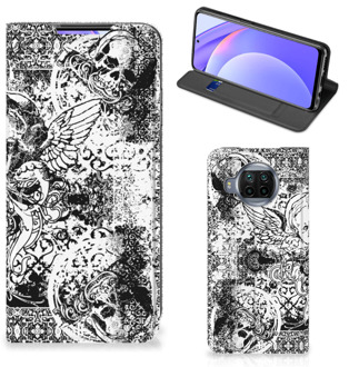 B2Ctelecom Stand Case Xiaomi Mi 10T Lite Telefoonhoesje Skulls Angel