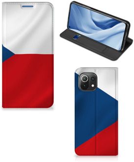 B2Ctelecom Stand Case Xiaomi Mi 11 Lite Smart Cover Tsjechische Vlag