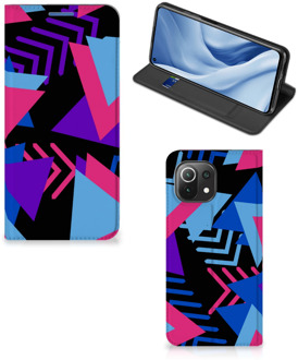 B2Ctelecom Stand Case Xiaomi Mi 11 Lite Telefoonhoesje Funky Triangle