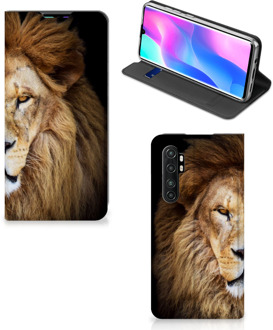 B2Ctelecom Stand Case Xiaomi Mi Note 10 Lite Smart Cover Hoesje Leeuw