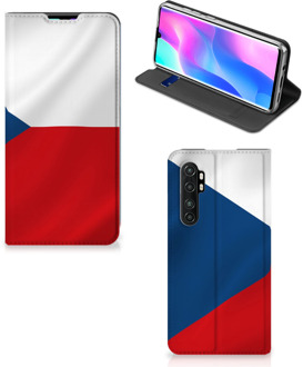 B2Ctelecom Stand Case Xiaomi Mi Note 10 Lite Smart Cover Tsjechische Vlag