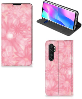 B2Ctelecom Stand Case Xiaomi Mi Note 10 Lite Telefoonhoesje Lente Bloemen