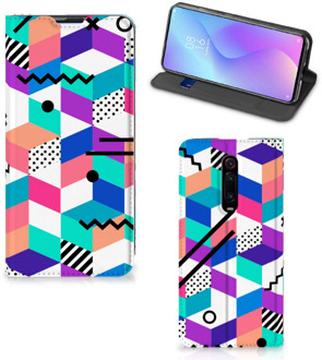 B2Ctelecom Stand Case Xiaomi Redmi K20 Pro Kleurrijk Blokken