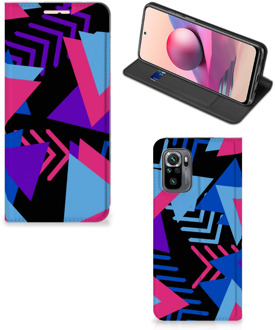 B2Ctelecom Stand Case Xiaomi Redmi Note 10 4G | 10S Telefoonhoesje Funky Triangle