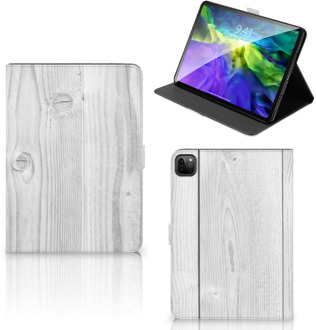 B2Ctelecom Standcase Hoesje iPad Pro 11 (2020) Hoes met Magneetsluiting Wit Hout