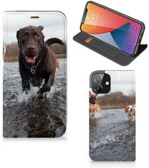 B2Ctelecom Standcase Hoesje iPhone 12 | iPhone 12 Pro Smart Cover Honden Labrador