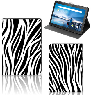 B2Ctelecom Standcase Hoesje Lenovo Tablet M10 Hoesje met Standaard Zebra