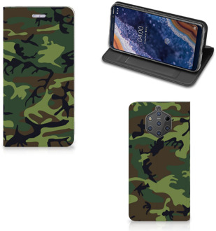 B2Ctelecom Standcase Hoesje Nokia 9 PureView Design Army Dark