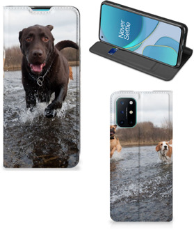 B2Ctelecom Standcase Hoesje OnePlus 8T Smart Cover Honden Labrador