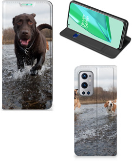 B2Ctelecom Standcase Hoesje OnePlus 9 Pro Smart Cover Honden Labrador