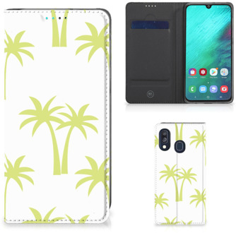 B2Ctelecom Standcase Hoesje Samsung A40 Palmtrees