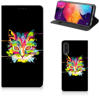 B2Ctelecom Standcase Hoesje Samsung A50 Cat Color