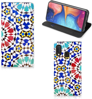 B2Ctelecom Standcase Hoesje Samsung Galaxy A20e Mozaïek