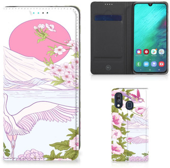 B2Ctelecom Standcase Hoesje Samsung Galaxy A40 Design Bird Standing