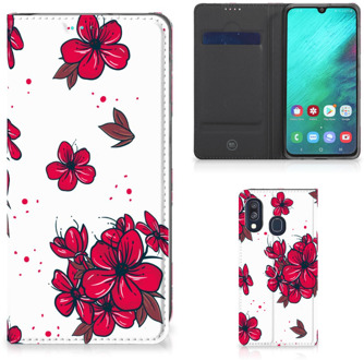 B2Ctelecom Standcase Hoesje Samsung Galaxy A40 Design Blossom Red