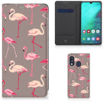 B2Ctelecom Standcase Hoesje Samsung Galaxy A40 Flamingo