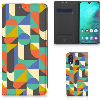 B2Ctelecom Standcase Hoesje Samsung Galaxy A40 Funky Retro