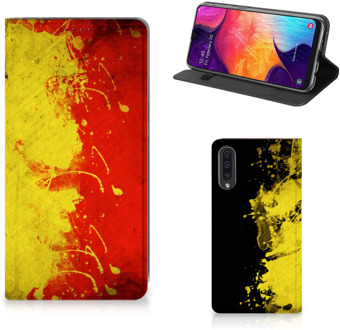 B2Ctelecom Standcase Hoesje Samsung Galaxy A50 Design Belgische Vlag