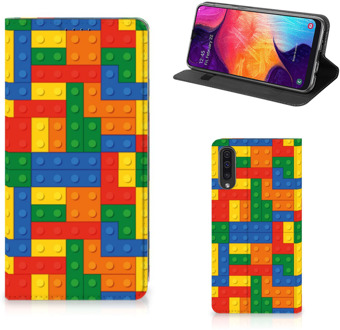 B2Ctelecom Standcase Hoesje Samsung Galaxy A50 Design Blokken