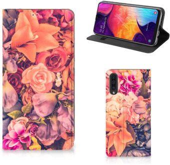 B2Ctelecom Standcase Hoesje Samsung Galaxy A50 Design Bosje Bloemen