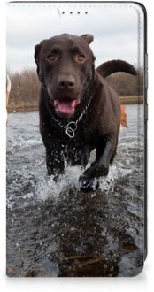 B2Ctelecom Standcase Hoesje Samsung Galaxy A52 Smart Cover Honden Labrador