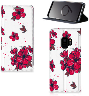 B2Ctelecom Standcase Hoesje Samsung Galaxy S9 Design Blossom Red