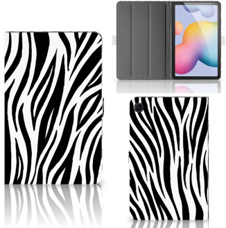 B2Ctelecom Standcase Hoesje Samsung Galaxy Tab S6 Lite Hoesje met Standaard Zebra