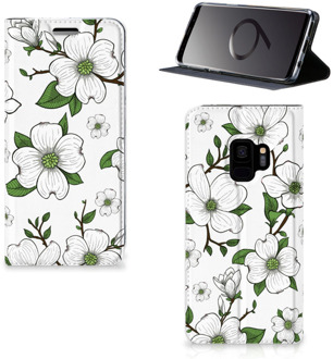 B2Ctelecom Standcase Hoesje Samsung S9 Design Dogwood Flowers