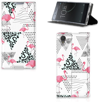 B2Ctelecom Standcase Hoesje Sony Xperia L1 Flamingo Triangle