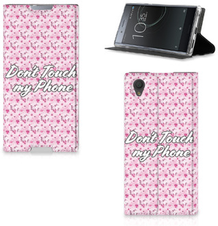 B2Ctelecom Standcase Hoesje Sony Xperia L1 Flowers Pink DTMP