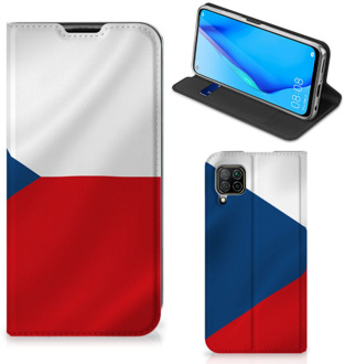 B2Ctelecom Standcase Huawei P40 Lite Smart Cover Tsjechische Vlag